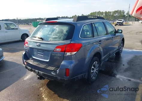 2013 Subaru Outback 2.5I z USA, uszkodzony, nr VIN 4S4BRCAC4D3249605